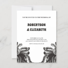 Invitación Magnética Boda botánico personalizado