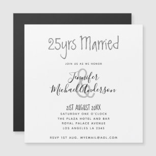 Invitación Magnética Boda contemporáneo ANIVERSARIO CUALQUIER manuscrit