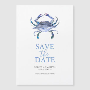 Invitación Magnética Boda De Destino Guardar Los Magnates De Fecha