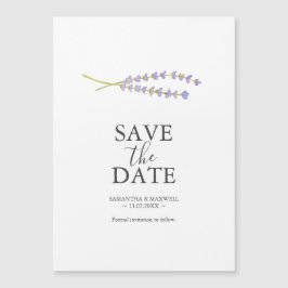 Invitación Magnética Boda De Lavanda Salvar Los Magnates De Fecha