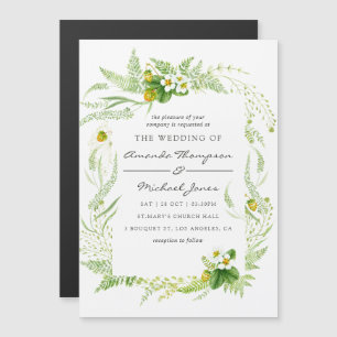 Invitación Magnética Boda de vegetación acuática
