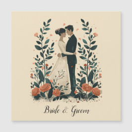 Invitación Magnética Boda del abrazo eterno