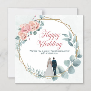 Invitación Magnética Boda FELIZ