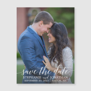 Invitación Magnética Boda fotográfica Salva Los Magnetanes De Fecha, Un