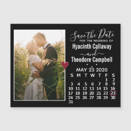 Invitación Magnética Boda Guardar la foto del calendario de mayo de 202