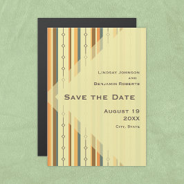Invitación Magnética Boda inspirada en el moderno de mediados de siglo 