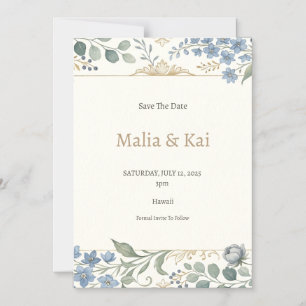 Invitación Magnética Boda Magnética de Orquídea Tropical