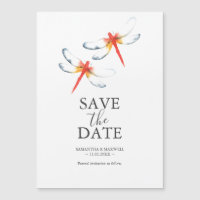 Boda Salvar La Fecha Magneos Red Dragonfly