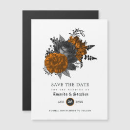 Invitación Magnética Boda Vintage Gótica Guardar la Fecha