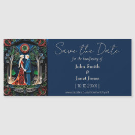 Invitación Magnética Boho Wedding Save the Date Magnet