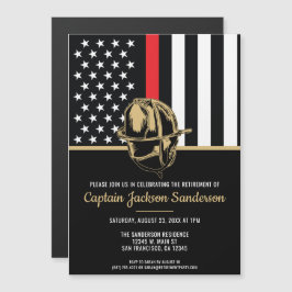 Invitación Magnética Bombero del Departamento de Bomberos de Retiro