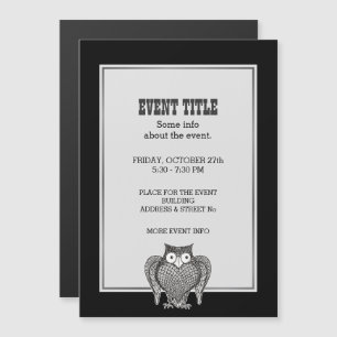 Invitación Magnética Búho que necesitas