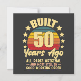 Invitación Magnética Built 50 Years Ago All Parts Original 50 Birthday