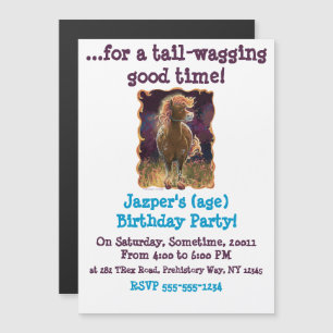 Invitación Magnética Caballo de Fuego Tiempo de Fiesta