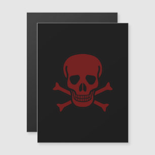 Invitación Magnética Calavera y huesos