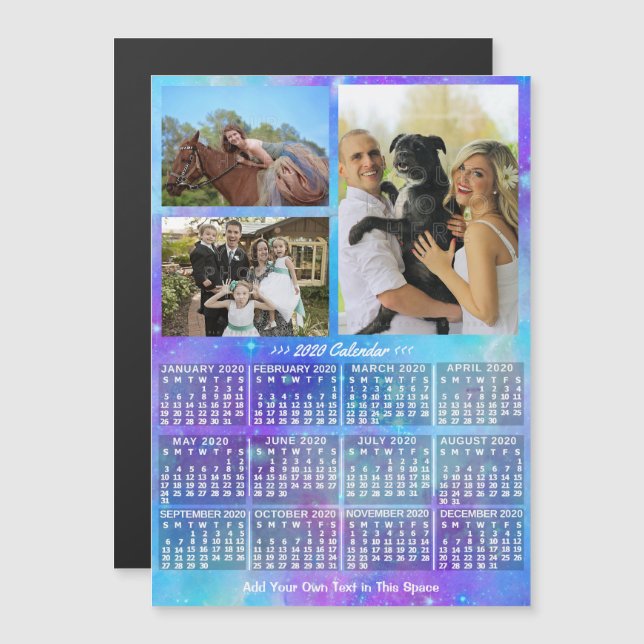 Invitación Magnética Calendario 2020 (Consulte Descripción de la nueva  (Anverso/Reverso)