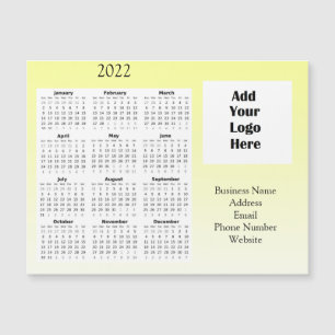 Invitación Magnética Calendario 2022 para la Apreciación del Cliente co