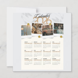 Invitación Magnética Calendario 2026