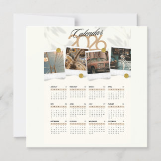 Invitación Magnética Calendario 2026 para usted