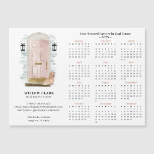 Invitación Magnética Calendario inmobiliario español de color de agua r