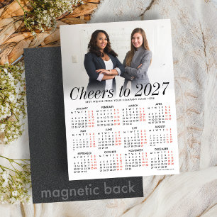 Invitación Magnética Calendario Magnético de Foto Blanca Personalizada 