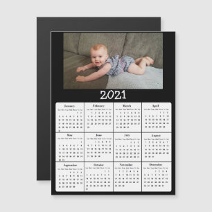 Invitación Magnética Calendario Mini de foto 2021
