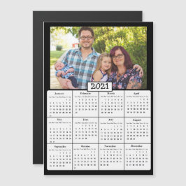 Invitación Magnética Calendario Mini de fotos familiares 2021
