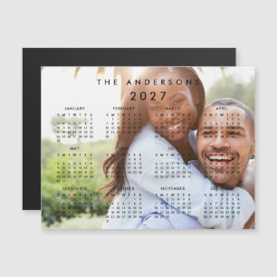 Invitación Magnética Calendario personalizado con foto 2027