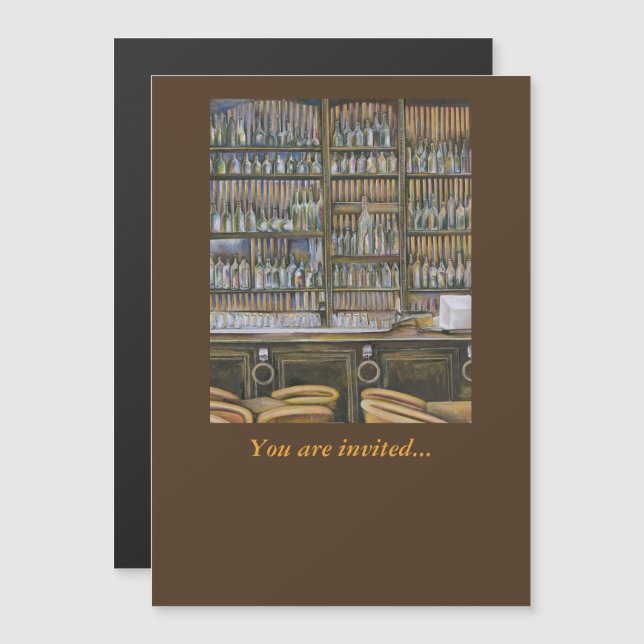 Invitación Magnética Caliente, pero no en movimiento (Anverso/Reverso)