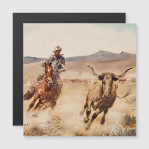 Invitación Magnética “California Vaquero” de Edward Borein