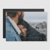 Cambio de fecha en el Boda con guiones azules