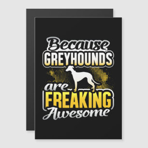 Invitación Magnética Camiseta de Galgos Son Increíblemente Geniales.