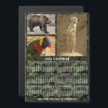 Invitación Magnética Camuflaje del calendario 2025 Años Añadir 3 fotos<br><div class="desc">Este año 2025, un imán de calendario mensual personalizado muestra los días de la semana de cada mes en blanco sobre un fondo de camuflaje verde y marrón. Este es un calendario anual simple y audaz para ayudarle a conquistar el nuevo año. Siempre sepa qué fecha es y compruebe los...</div>
