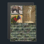 Invitación Magnética Camuflaje del calendario 2025 Años Añadir 3 fotos<br><div class="desc">Este año 2025, un imán de calendario mensual personalizado muestra los días de la semana de cada mes en blanco sobre un fondo de camuflaje verde y marrón. Este es un calendario anual simple y audaz para ayudarle a conquistar el nuevo año. Siempre sepa qué fecha es y compruebe los...</div>
