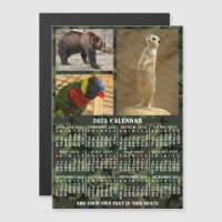 Camuflaje del calendario 2025 Años Añadir 3 fotos 