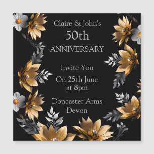 Invitación Magnética Celebrar 50 años de amor y hermandad