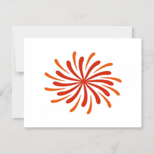 Invitación Magnética Clásico de fuegos artificiales