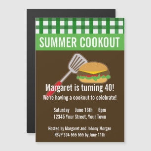 Invitación Magnética Cocina de verano