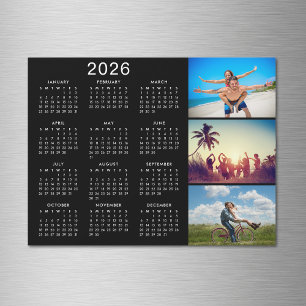 Invitación Magnética Collage de fotos personalizado 2026 Calendario Mag