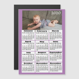 Invitación Magnética Color del personalizado Añadir foto al Mini Calend
