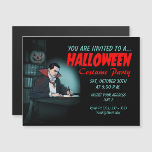 Invitación Magnética Conde Drácula Halloween