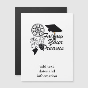 Invitación Magnética Consejo de Graduación: ¡Sigue Tus Sueños!