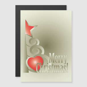 Invitación Magnética Corazón para Navidades