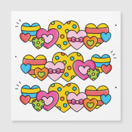 Invitación Magnética Corazones de San Valentín