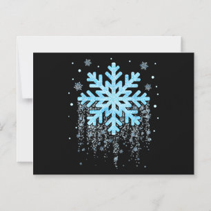 Invitación Magnética Costume de copo de nieve Navidades de invierno coi