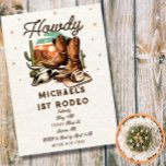 Invitación Magnética Cowboy Western Rodeo Birthday Kids<br><div class="desc">Invitación a niños de cumpleaños de Cowboy Western Rodeo</div>
