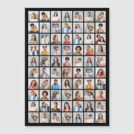 Invitación Magnética Crea tu propio collage de 70 fotos