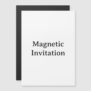 Invitación Magnética Crea tu propio simple personalizado 5" x 7"