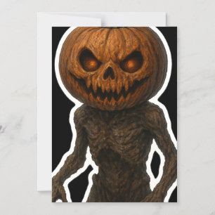 Invitación Magnética Creepe Pegatina de la calabaza de Halloween