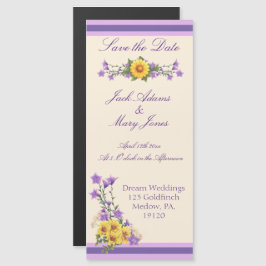 Invitación Magnética Crema de colección Spring Garden